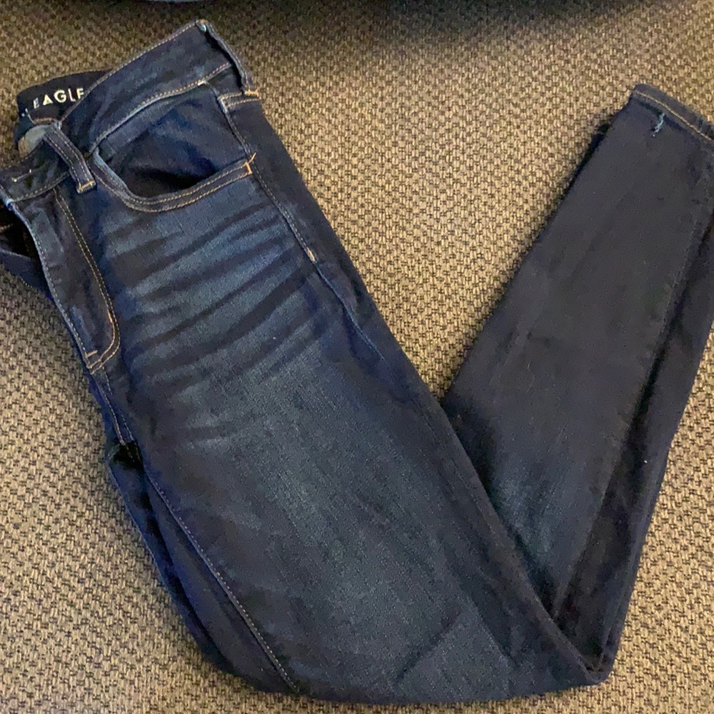 AE DARK WASH JEGGING